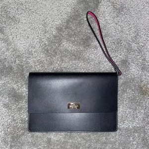 Brand New Black and Hot Pink Kate Spade Wristlet